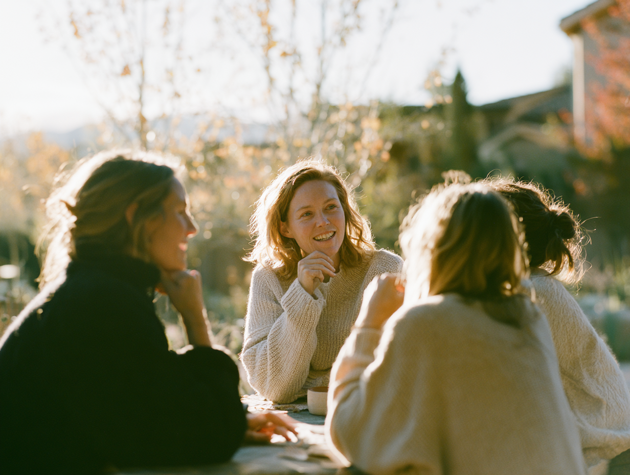 Women connecting in community